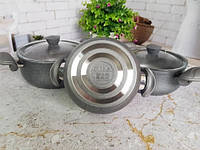 Набор посуды OMS 3027-Grey 6 предметов серый высокое качество
