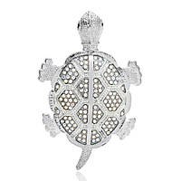 Брошь BROCHE Черепаха Гвинея серебристая BRBF111991 KB, код: 7280592