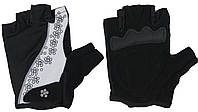 Женские перчатки для занятия спортом, велоперчатки Crivit белые с черным