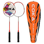 Набір для бадмінтону 2 ракетки в чохлі COKA M-20 (сталь, кольори в асортименті)