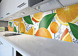 Наклейки кухонний фартух Zatarga Апельсиновий рай 600х2500 мм Жовтогарячий (Z180264) KB, код: 1926968, фото 4