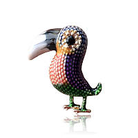 Брошь BROCHE Попугай разноцветная BRBF111713 KB, код: 7924979