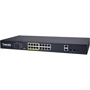 Світч Vivotek AW-FGT-180D-250 Unmanaged 16xFE PoE + 2xGE Combo Switch