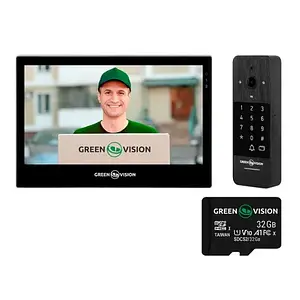 Відеодомофон GreenVision GV-004-GV-060 + GV-007 + SD32GB