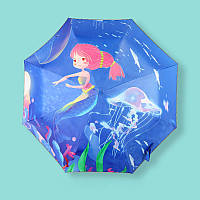 Зонт детский складной Русалка 8272 50 см высокое качество