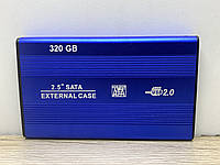 Зовнішній HDD 2.5" Usb 2.0 320GB TRY TB-S254U2 металевий корпус, синій