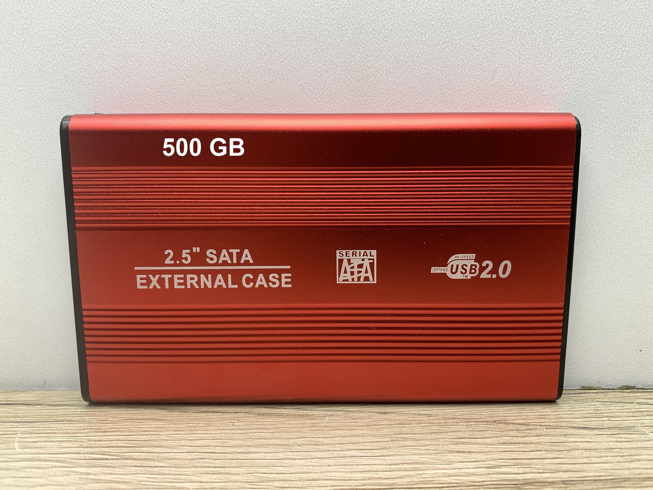 Зовнішній HDD 2.5" Usb 2.0 500GB TRY TB-S254U2 металевий корпус червоний