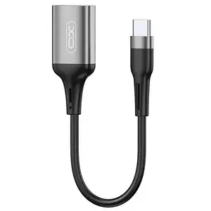 Перехідник XO NB201 Lightning (тато)  -  USB-A (мама), 0.15 м Black