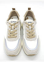 Женские кроссовки Fashion Lonza 4007 37 размер 23,5 см Молочный высокое качество