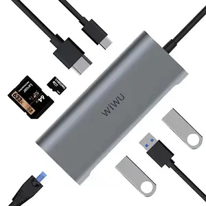 USB-хаб WIWU Alpha 831HRT Gray