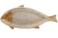 Блюдо Bona Di Рыба SG37-880 38.5х17.2 см золотистое высокое качество
