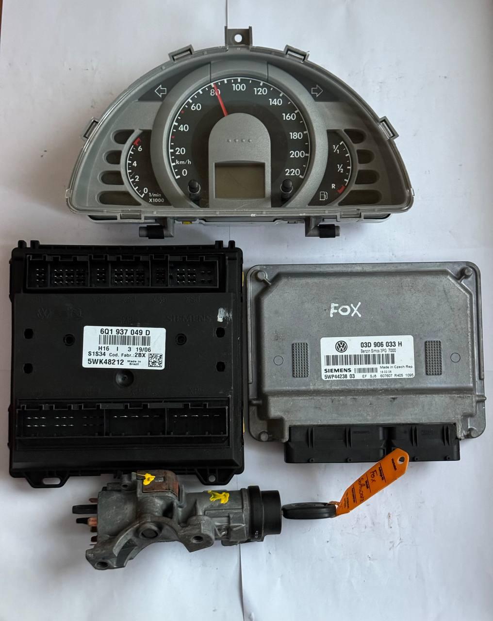 Комплект електронний блок керування Audi/Volkswagen Siemens 6Q1 937 049 D/ 6Q1937049D / 03D 906 033 H