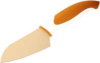 Нож сантоку Vinzer Granchio VZ-88673 11.5 см оранжевый высокое качество