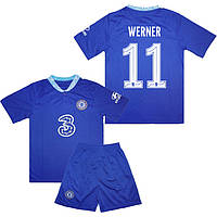 Детская футбольная форма WERNER 11 Челси 2022-2023 Nike Home 155-165 см (set3289_115691)