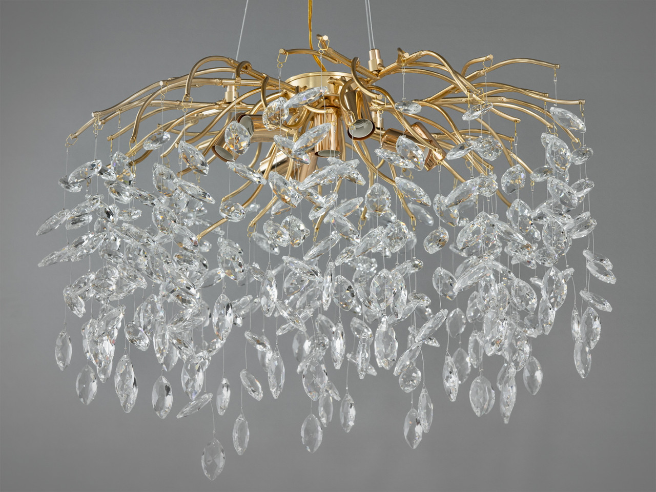 Сучасна кришталева люстра 1607-600GD, фото 1