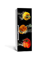 Наклейка на холодильник Zatarga «Болгарский перец» 650х2000 мм виниловая 3Д наклейка декор на OB, код: 6440463