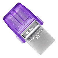 Флэш память Kingston microDuo 3C dual USB-A+USB-C 64GB