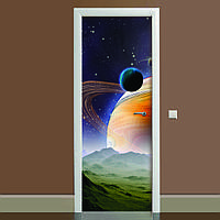 Наклейка на дверь Zatarga Космос 04 650х2000 мм Синий (Z180086 dv) EJ, код: 1804514