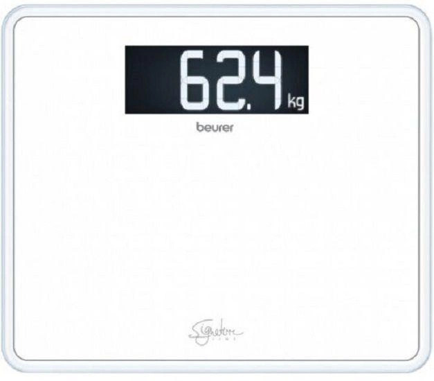 Весы напольные электронные Beurer GS-410-SIGNATURE-LINE-WH 200 кг белые высокое качество - фото 1 - id-p2194197851