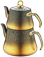 Набор чайников OMS 8200-L-gold 2 шт золотистый высокое качество