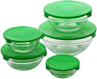 Набор пищевых контейнеров Frico FRU-432-Green 10 предметов зеленый высокое качество