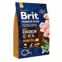 Сухой корм для пожилых собак мелких и средних пород Brit Premium Senior S+M 3 кг ML, код: 2690276