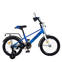 Велосипед детский PROF1 MB 16022, 16 дюймов, сине-белый, Lala.in.ua