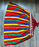 Гамак GamaK 200 х 150 см із планкою 80 см лежак мексиканський тканинний підвісний на весь зріст Червоний, фото 3
