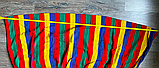 Гамак GamaK 200 х 150 см із планкою 80 см лежак мексиканський тканинний підвісний на весь зріст Червоний, фото 7