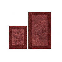 Набор ковриков для ванной Arya Tiffany AR-A107214-Burgundy 2 предмета бордовый высокое качество
