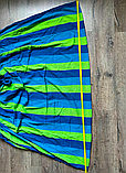 Гамак GamaK 200 х 150 см із планкою 80 см лежак мексиканський тканинний підвісний на весь зріст синій, фото 9