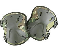 Военные защитные наколенники Комбат мультикам с эластичными ремнями на липучке регулируемые vsk tor