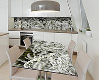 Наклейка 3Д виниловая на стол Zatarga «Роскошная спирея» 600х1200 мм для домов, квартир, стол FG, код: 6440469