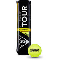 Теннисные мячи Dunlop Tour Brilliance 4ball VA, код: 7464975