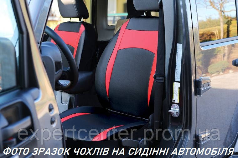 Авточехлы из эко кожи RENAULT Duster 2011-2014 SUV POK-TER Design Leather с серой вставкой EC, код: 8036806 - фото 3 - id-p2194355296