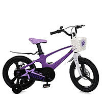 Велосипед детский PROF1 MB 161020-5, 16 дюймов, фиолетовый, Vse-detyam