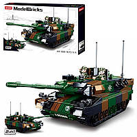 Конструктор SLUBAN M38-B0839 Model Bricks: Основний бойовий танк Леопард 2А5, 766 дет.