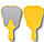 Дзеркало для пацієнта формі зуба жовте, фото 2