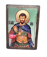 Икона Иоанн воин святой (на дереве) 170*230 мм