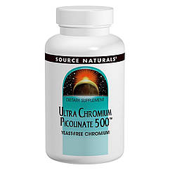 Ультра Хром піколінат 500мкг, Source Naturals, 120 таблеток