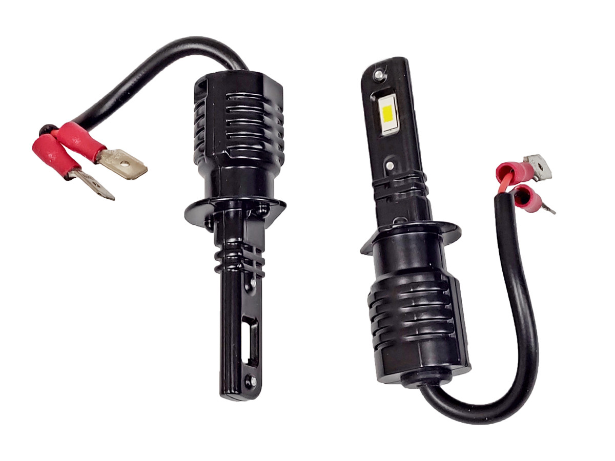 Комплект LED ламп VM9 H1 20W 12-24V 6500K радіатор (діод 3570 50mk)