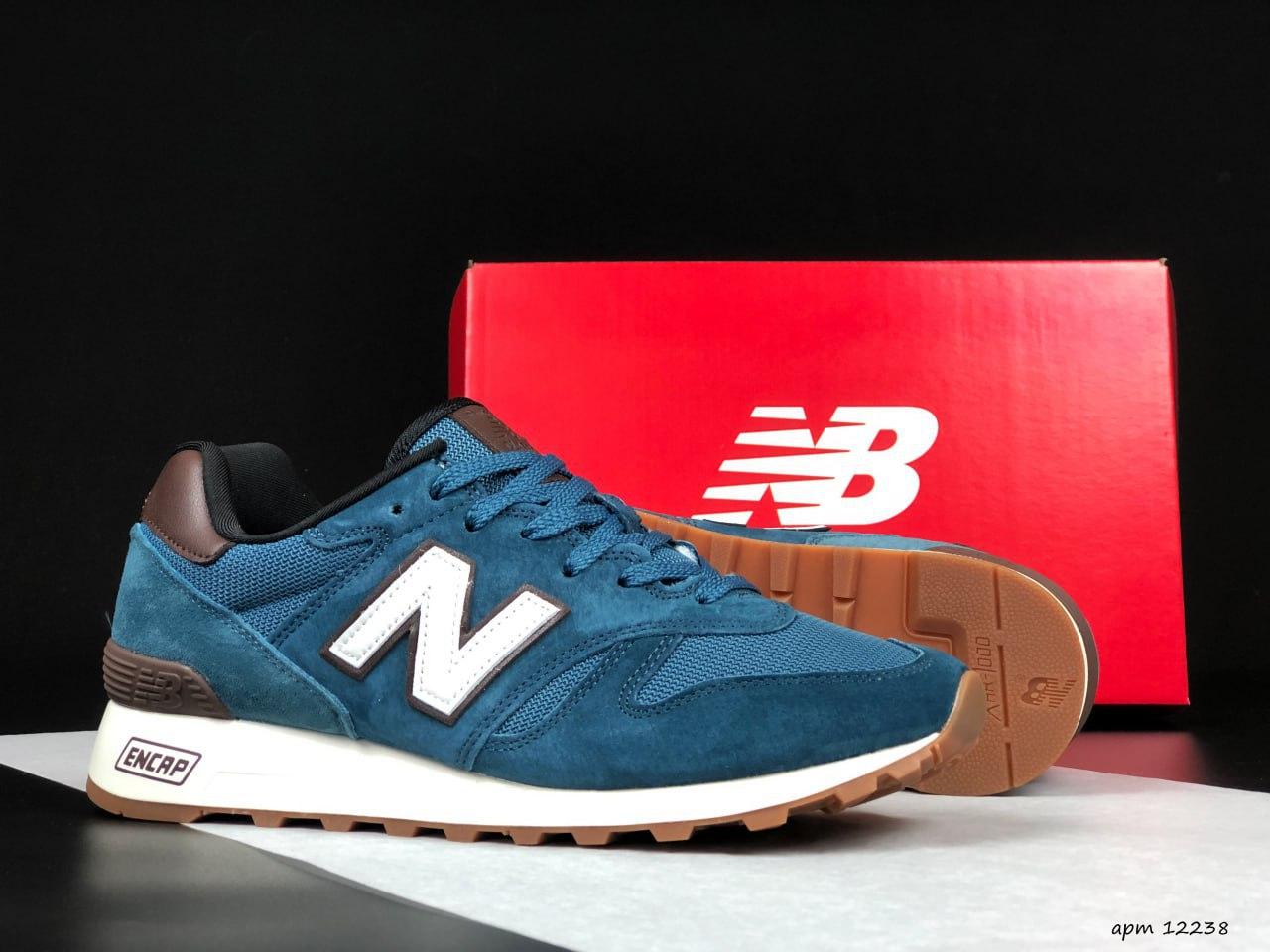 Чоловічі кросівки New Balance1300 Navy (Сині) Взуття Нью Беланс 1300 замша сітка демісезон