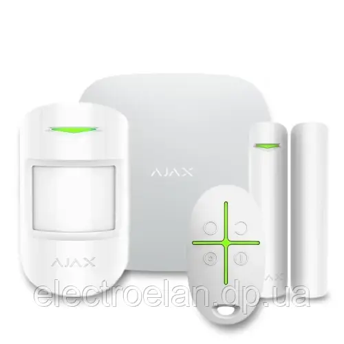 Комплект Охоронної Сигналізації Starterkit White (25464.56.Wh1) Ajax