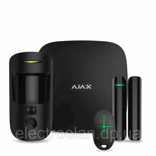 Комплект Охоронної Сигналізації Starterkit Cam Black (25466.58.Bl1) Ajax