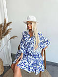 Стильне літнє плаття сорочка з довгими рукавами Тканина софт Розміри S,M,L,XL, фото 5