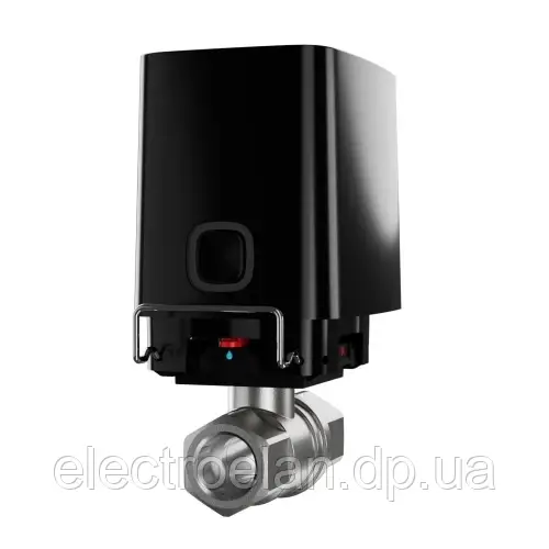 Бездротовий Кран Перекриття Води Waterstop 1/2" З Дистанційним Керуванням Black (45643.146.Bl1) Ajax