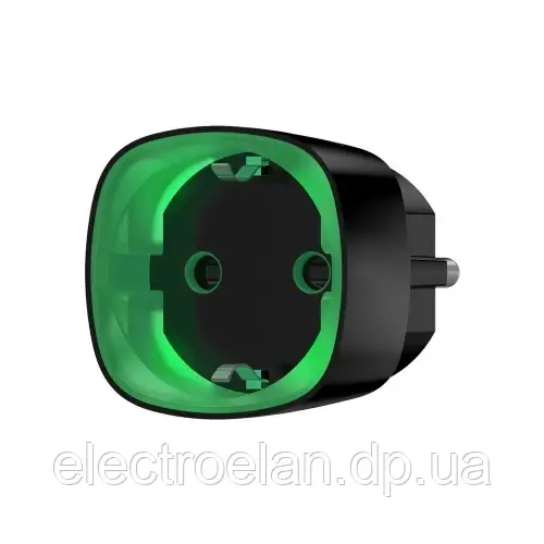 Бездротова Розумна Розетка Socket З лічильником Енергоспоживання Black (13327.34.Bl1) Ajax