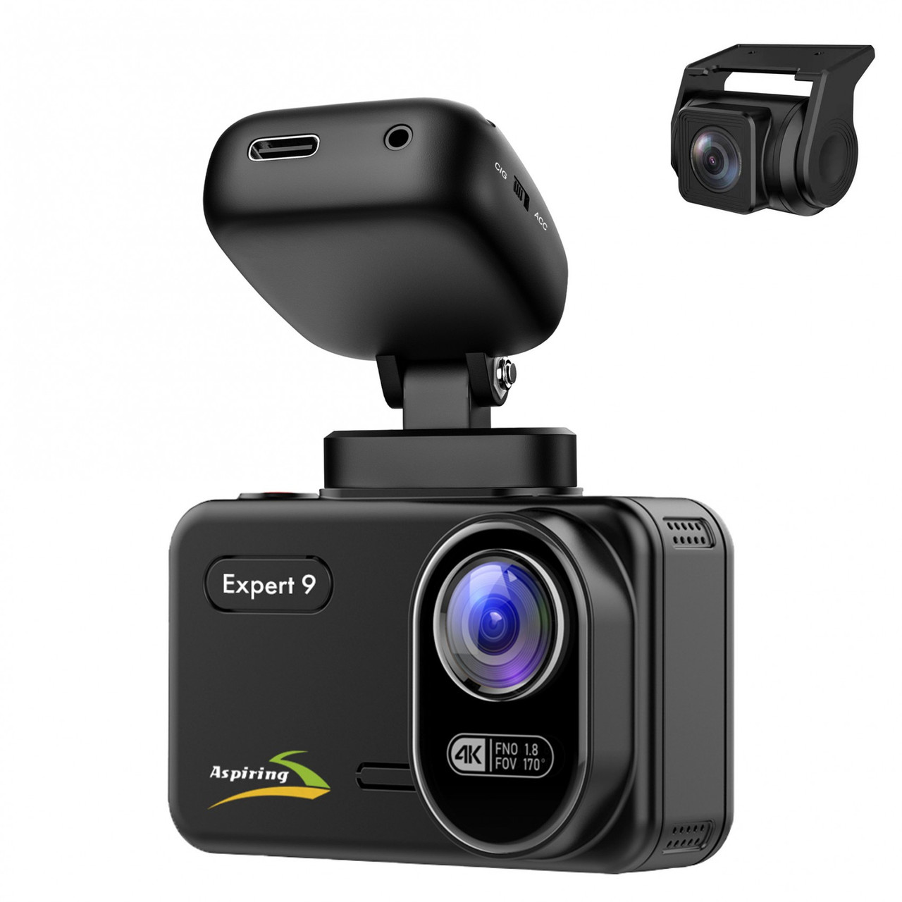 Відеореєстратор Aspiring Expert 9 Speedcam, WI-FI, GPS, 2K, 2 cameras