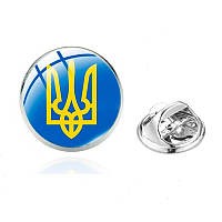 Брошь-значок BROCHE Трезубец голубая BRGV112039 CS, код: 7280609