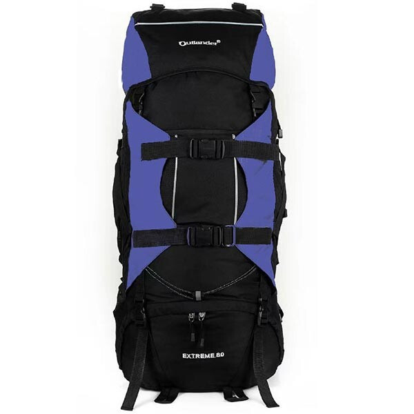 Рюкзак туристичний на 80л чорно-синій New Outlander NO-2452
